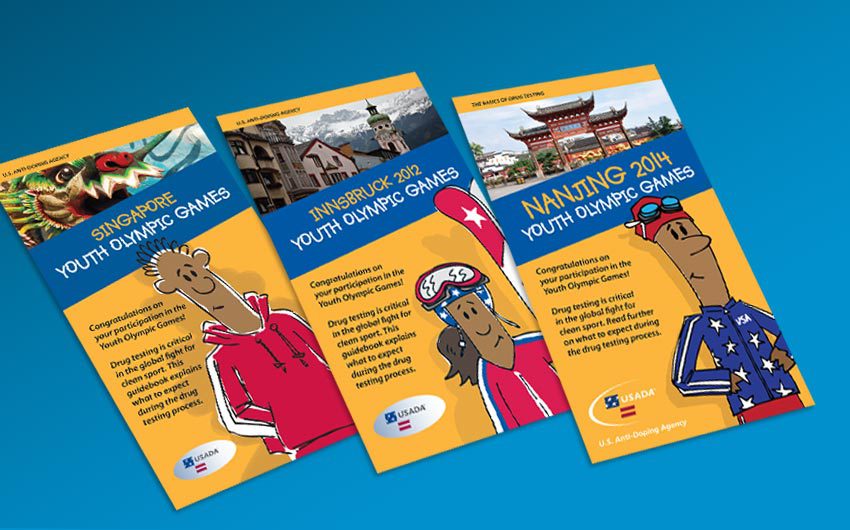 Info Booklet Design and Cartoons Illustration for USADA by Swanie